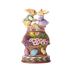 Bunnies With Rotatable Flowers