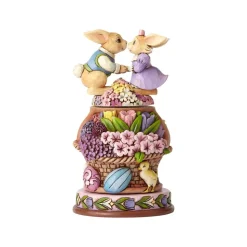 Bunnies With Rotatable Flowers