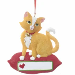 Cat On Pillow Ornament, A1840, Kurt Adler