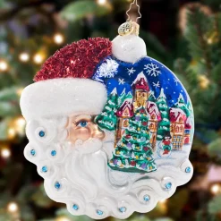 Cr, Christmas Village Santa, 1021562, Radko