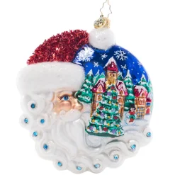 Cr, Christmas Village Santa, 1021562, Radko