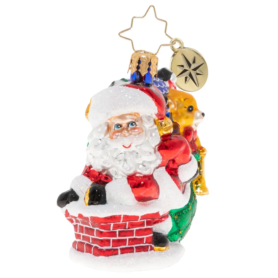 Cr, Sneaking Down The Chimney Gem, 1020268, Christopher Radko
