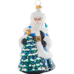 Cr, Winter Hues Santa, 1021453, Radko