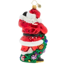 Cr, With Garland & Grace Santa, 1020391, Christopher Radko