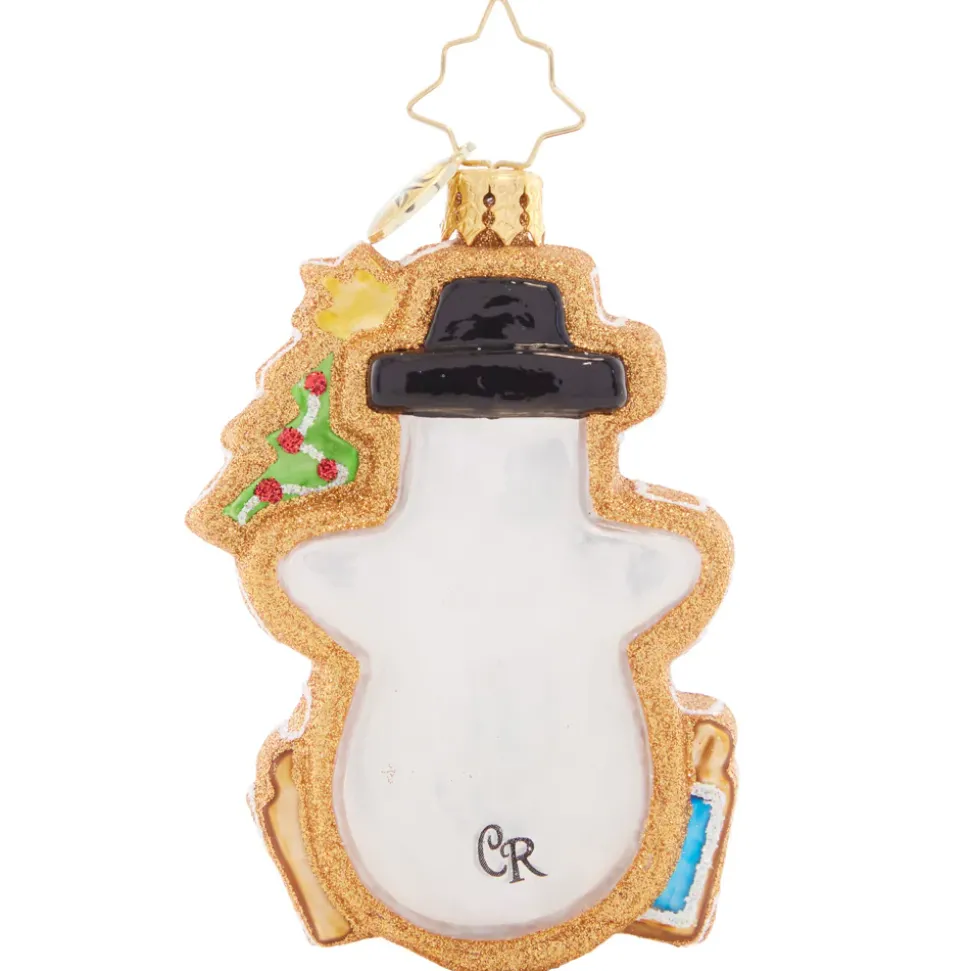 Cr, Gingerbread Snowman Gem, 1021413, Radko. Gem