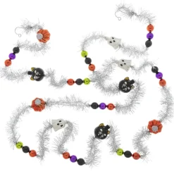 Cr, Halloween 1 Count 7' Tinsel Garland, 4028054, Radko