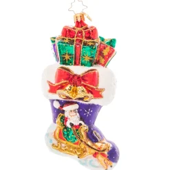 Cr, Night Before Christmas Stocking, 1021122, Radko