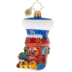 Cr, Noel Express Stocking Gem, 1020262, Christopher Radko