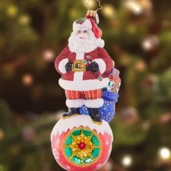 Cr, On Top Of It Santa, 1021650, Radko