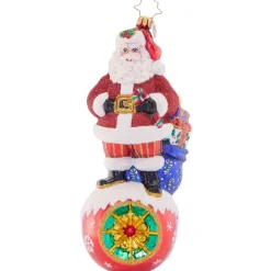 Cr, On Top Of It Santa, 1021650, Radko