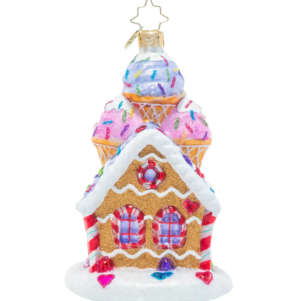 Cr, Sprinkled Sundae Chalet, 1020964, Christopher Radko
