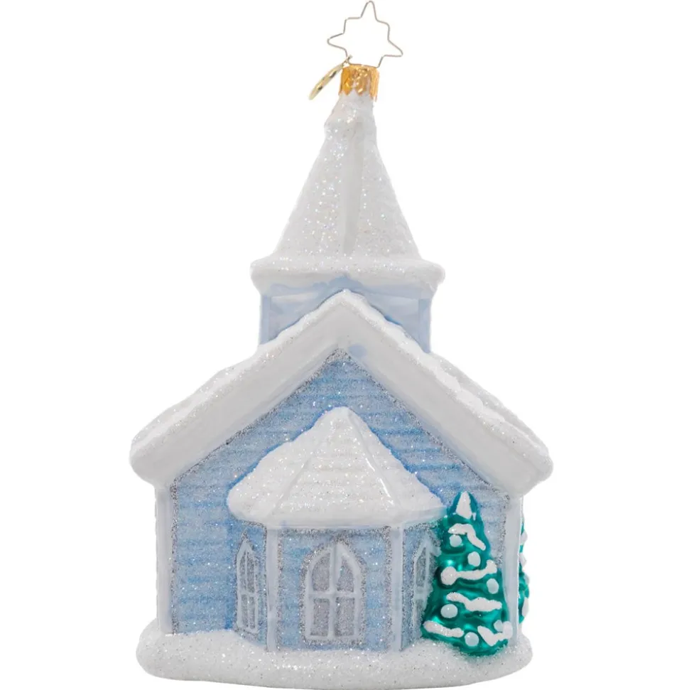 Cr, White Christmas Chapel, 1021021, Radko