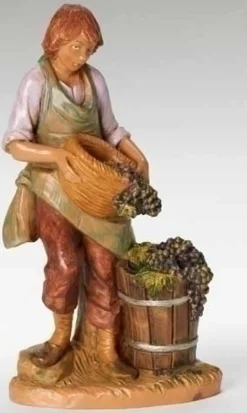 Dionysis With Grapes, 7.5", Fontanini, 52806
