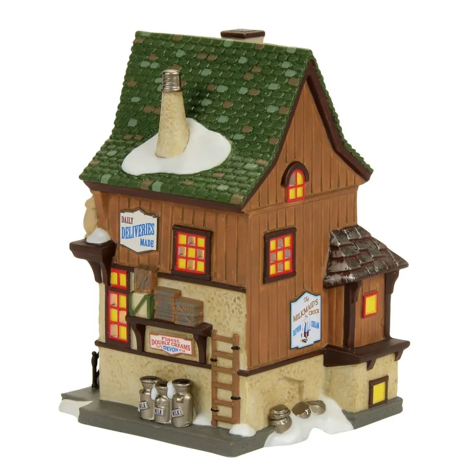 Dv, Eight Milkmaids Crock, 4056634, Dickens Village