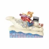 Frosty And Karen Sledding