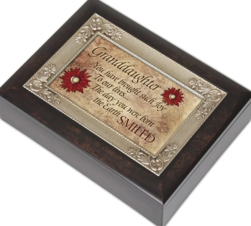 Granddaughter Such Joy Inspirational Italian Inspired Music Musical Jewelry Box
