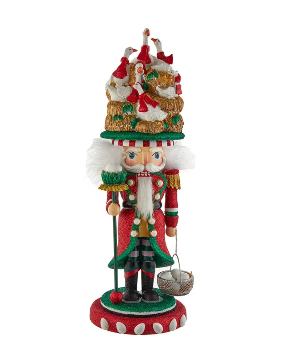 Hollywood Nutcrackers™ Six Geese A Laying Christmas Nutcracker,Ha0609, Kurt Adler