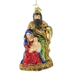 Huras, Holy Family Glass Ornament Nativity, S529