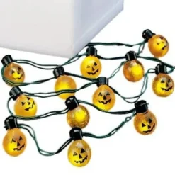 Hv, Sting Of 12 Pumpkin Lights, 56.2700, Halloween Village