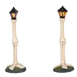Hv, Femur Bone Street Lights, 6005567, Halloween Village