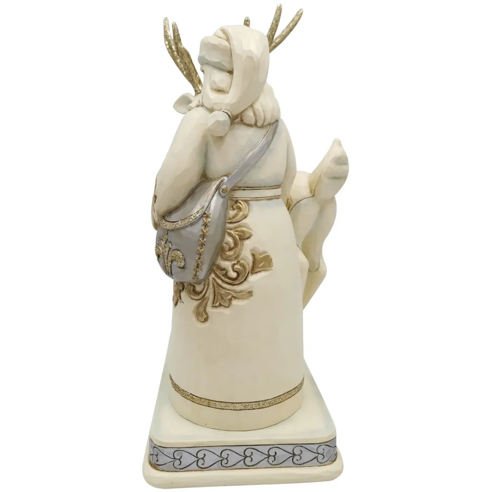 Jim Shore, Holiday Lustre Santa/Reindeer, 6006615, Heartwood Creek