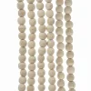 Natural Wood Beaded Garland 9', C5881, Kurt Adler