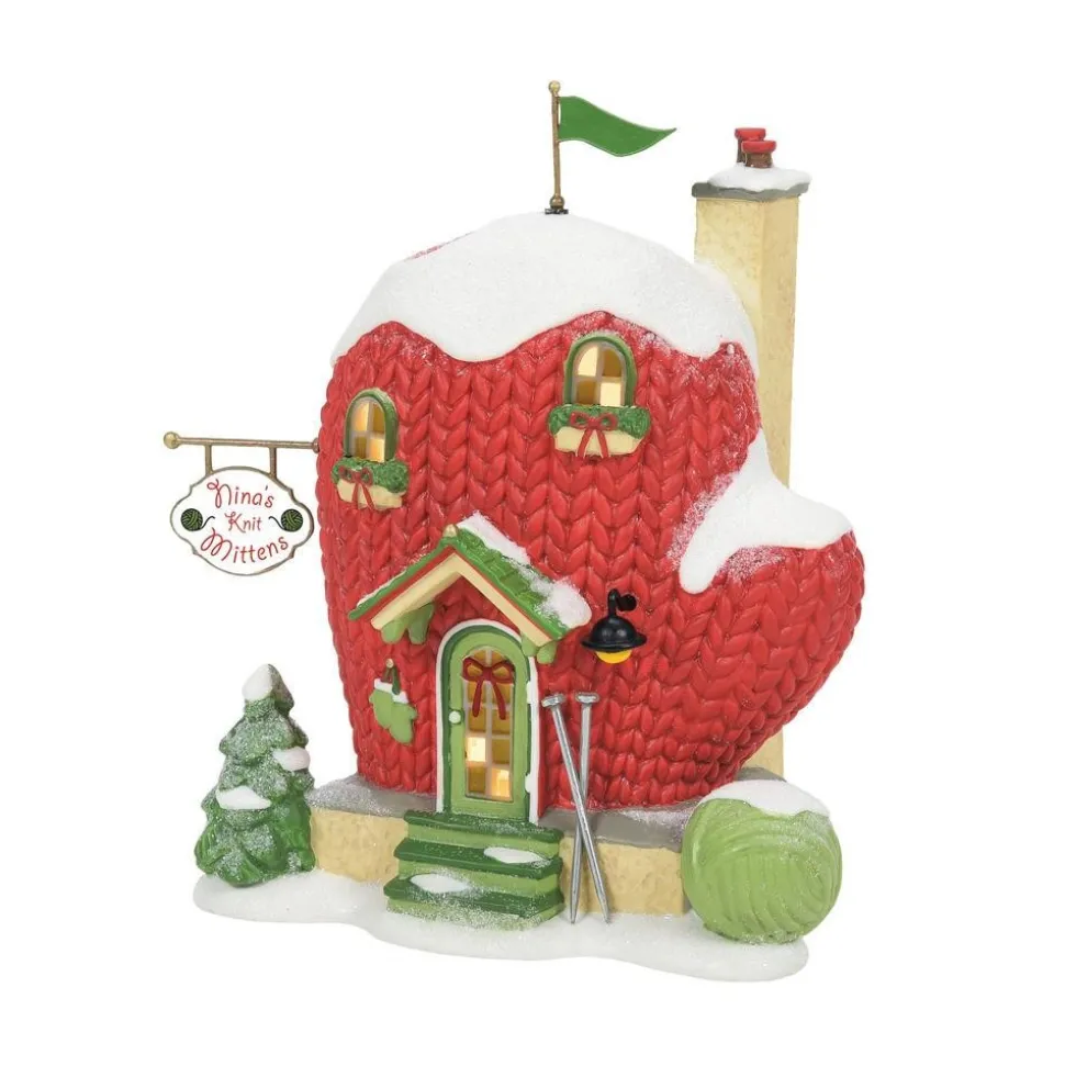 Np, Nina's Knit Mittens, 6007615, North Pole Village