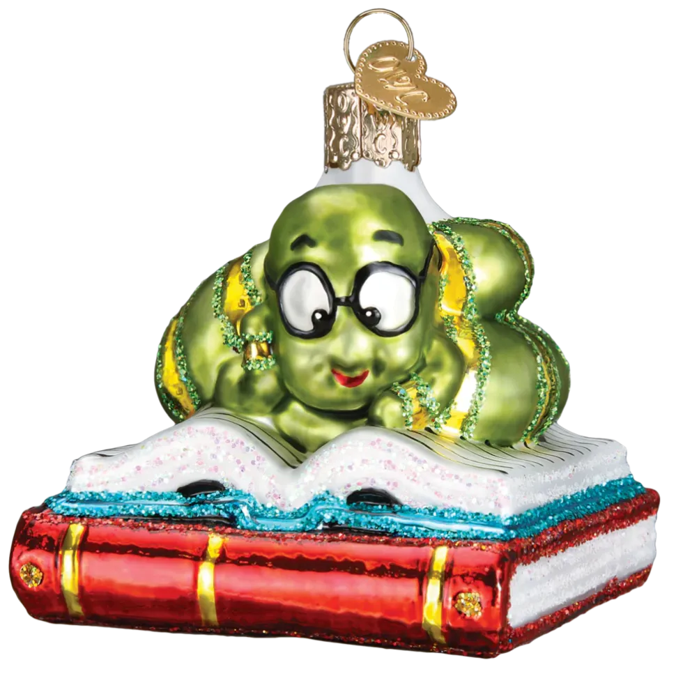 Owc Bookworm Ornament, 12514