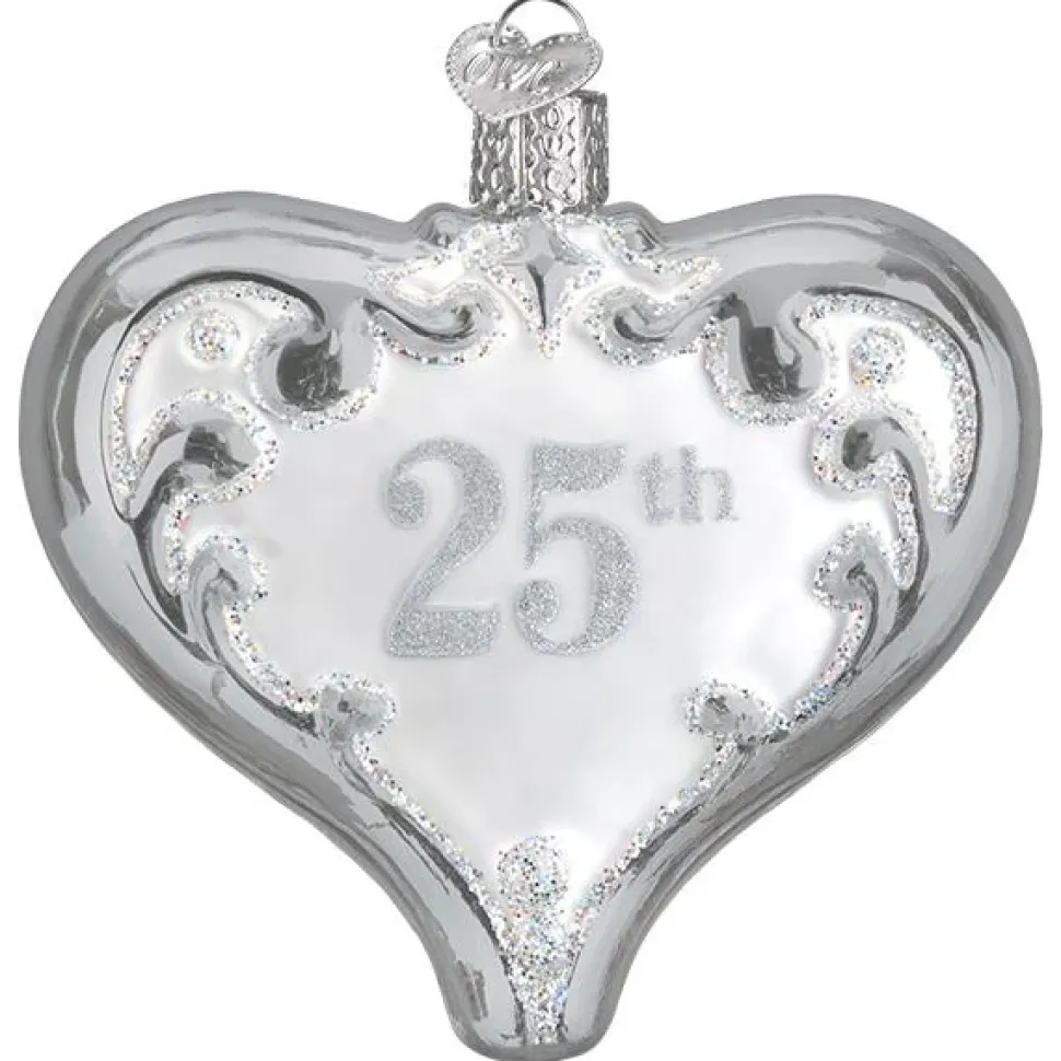 Owc 25Th Anniversary Heart Ornament, 30055