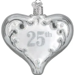 Owc 25Th Anniversary Heart Ornament, 30055