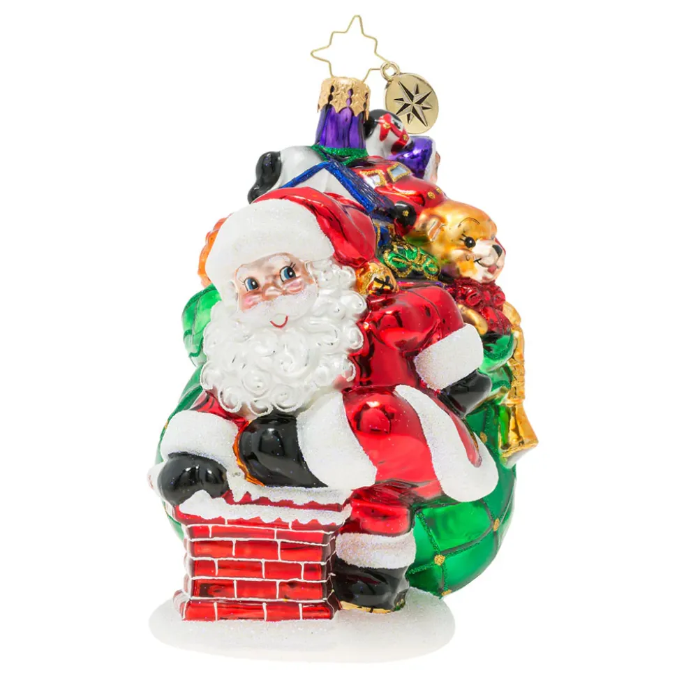 Radko Sneaking Down The Chimney!, 1019868, Christopher Radko