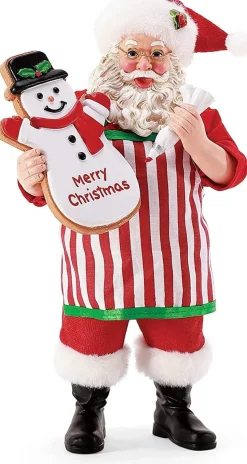 Santa Holding Snowman Cookie, 6008560, Possible Dreams
