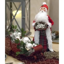 Sleigh With Silver Balls, Byers Choice, Zms280S