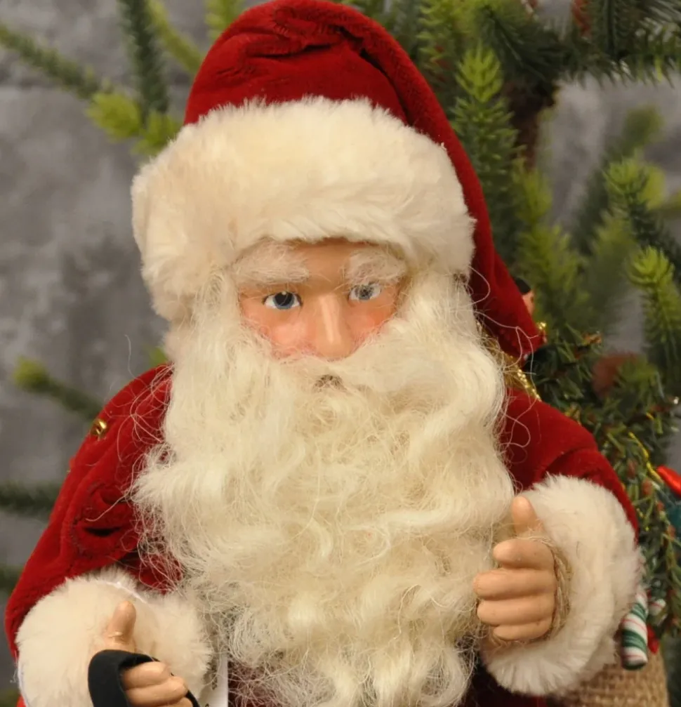 St Nick On Cow By Elaine Roesle