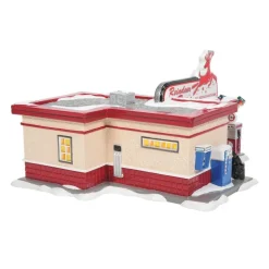 Sv, Reindeer Gas Station, 6007623, Snow Village