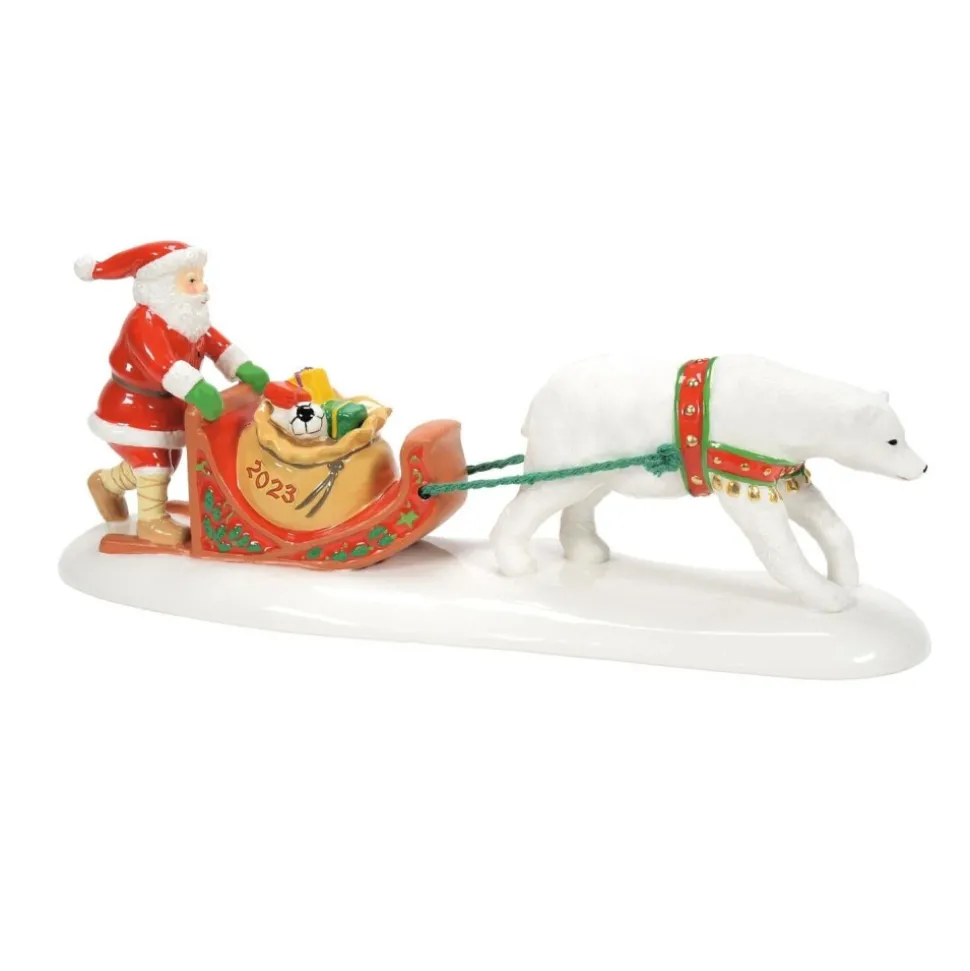 Sv, Santa Comes To Town 2023, 6011430, Snow Village