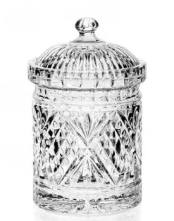 The Dublin Crystal Biscuit Barrel