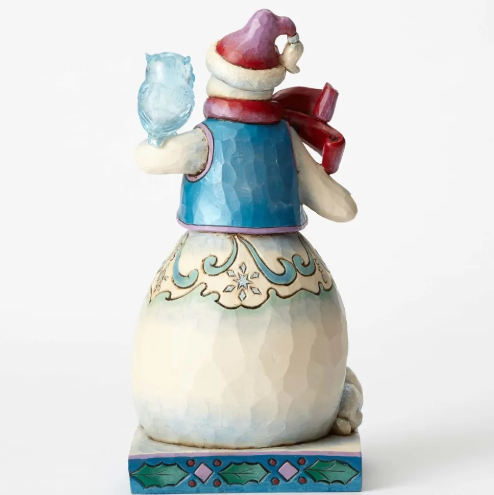 Wonderland Snowman With Owl